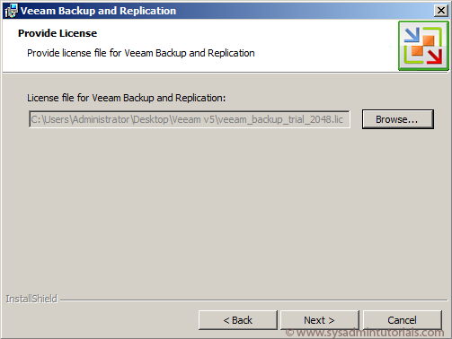 Installing Veeam Backup and Replication v5